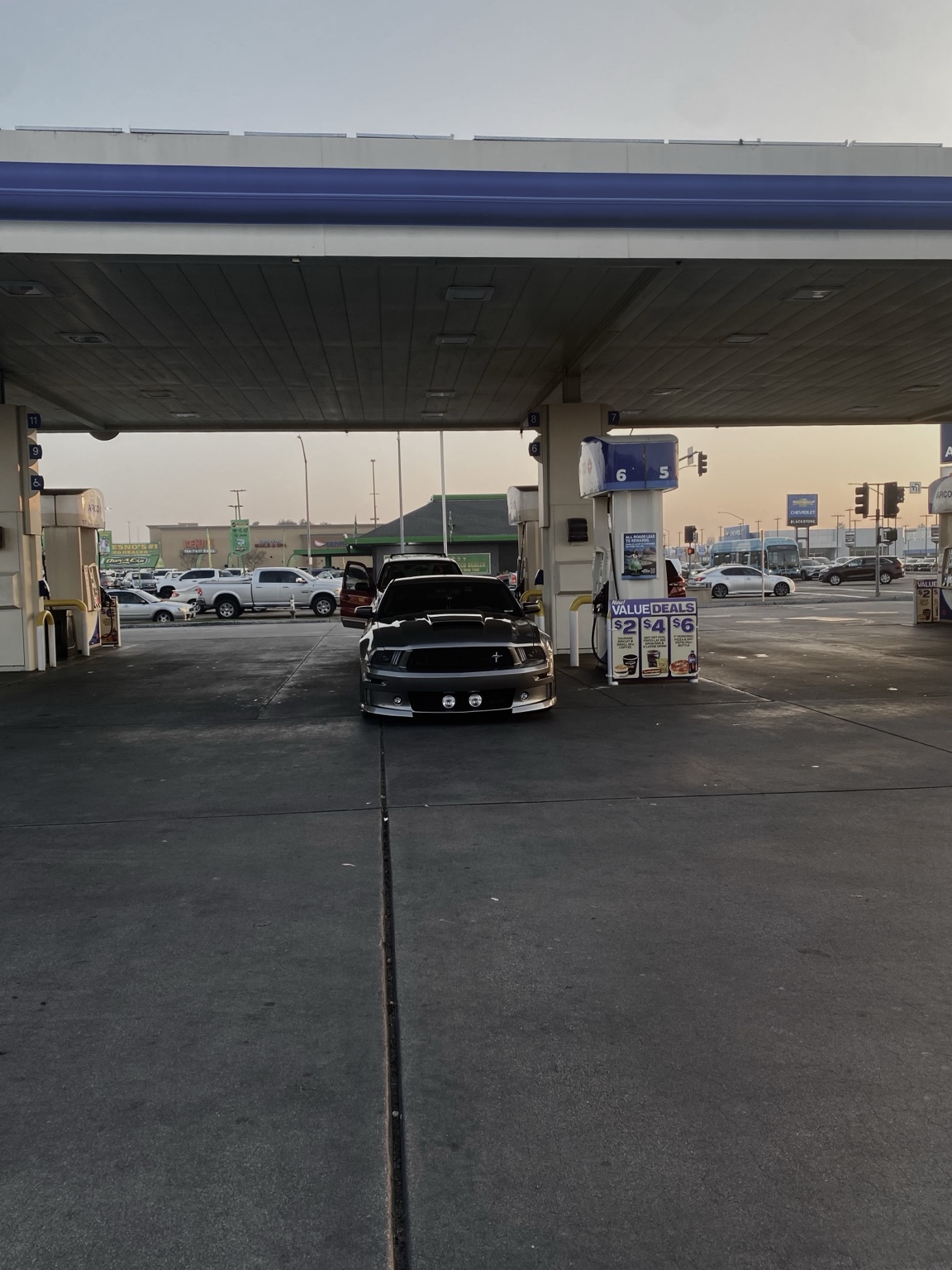 Customized Ford Mustang photographed in Selma, California